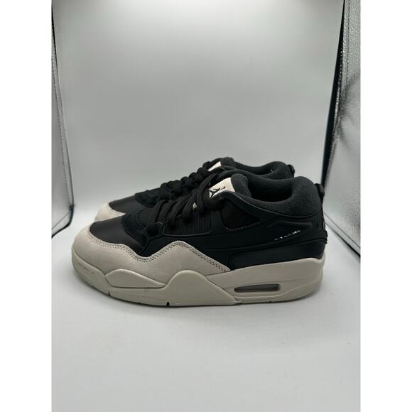 Air Jordan 4 RM GS “Black Light Bone” size 6y/7.5 women’s - Picture 1 of 6